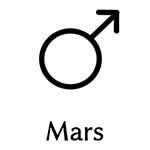 火星の惑星記号