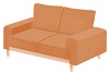 オレンジのソファー