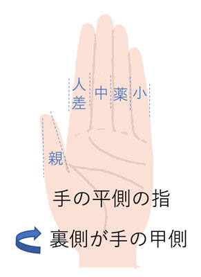 手の指のホクロ