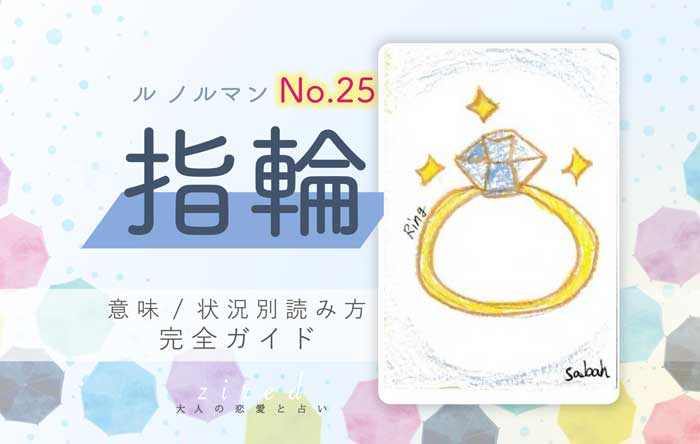 【ルノルマン】No.25 指輪の意味と読み方