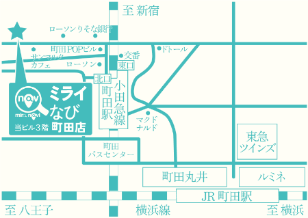 ミライなび東京町田店の地図