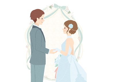 結婚式のイラスト