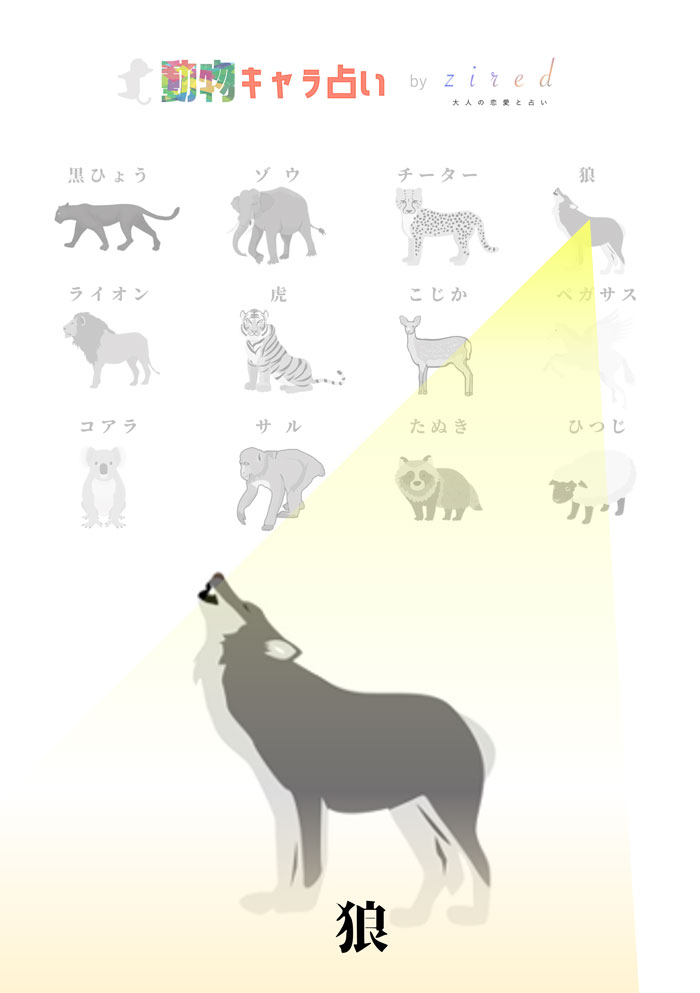 狼の性格と相性【動物キャラ占い】