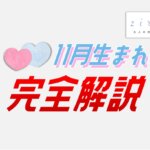 11月生まれの特徴！性格は？美人多い？11月生まれ芸能人など【完全ガイド】