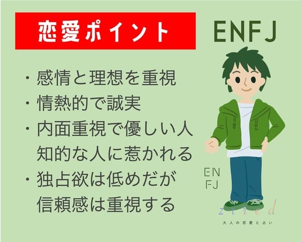 ENFJの恋愛のポイント