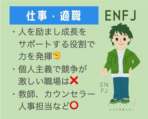 ENFJとお仕事