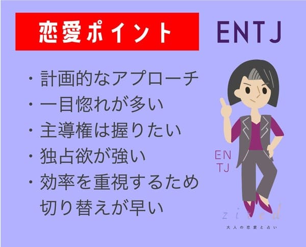 ENTJの恋愛のポイント