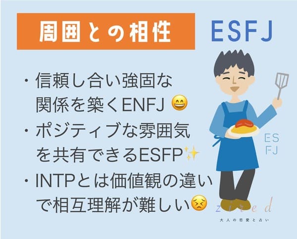 ESFJの相性のポイント