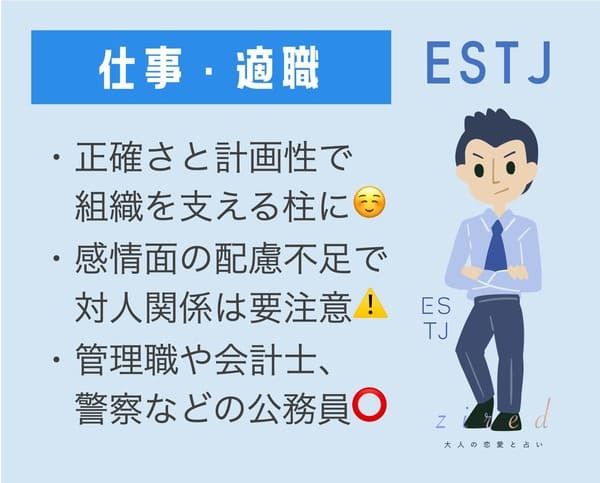 ESTJとお仕事のポイント