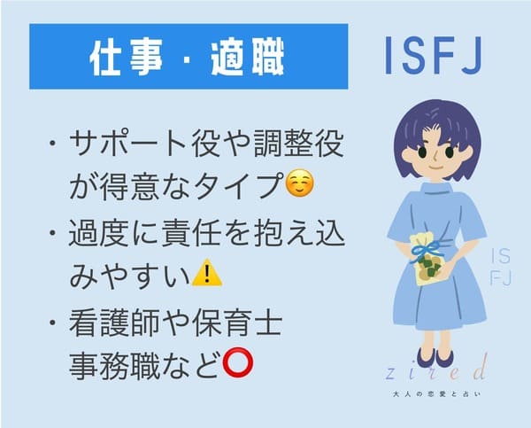 ISFJのお仕事のポイント