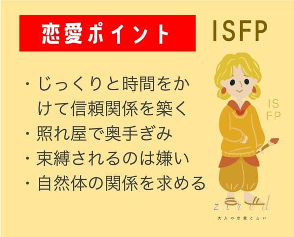 ISFPの恋愛のポイント