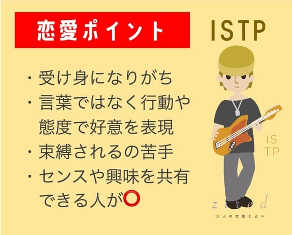 ISTPの恋愛のポイント