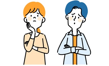 女性と男性のイラスト
