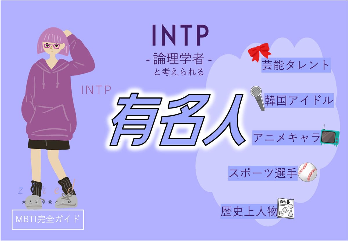 INTPの有名人 総勢46人！芸能人・韓国アイドル・YouTuber・アニメキャラ等紹介
