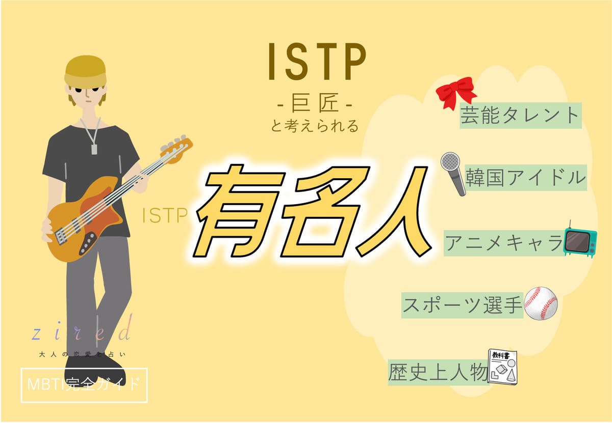 ISTPの有名人 総勢41人！芸能人・韓国アイドル・YouTuber・アニメキャラ等紹介