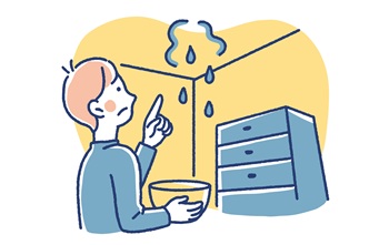 雨漏りのイメージイラスト