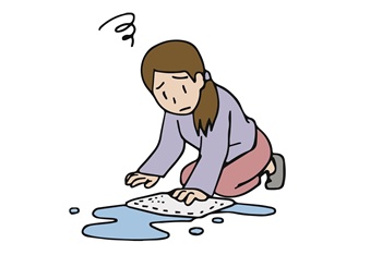 雨漏りのイメージイラスト
