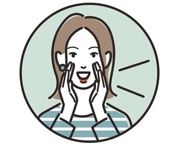 応援する女性のイラスト