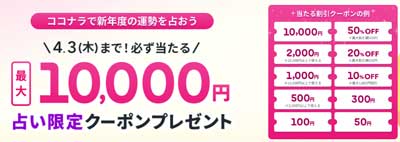 ココナラくじ