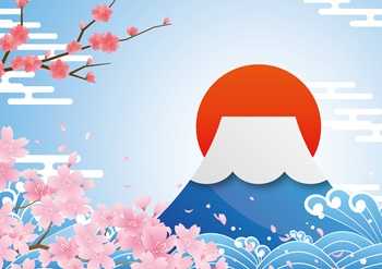 富士山のイラスト