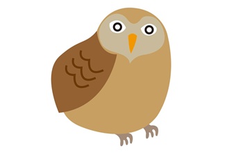 ふくろうのイラスト
