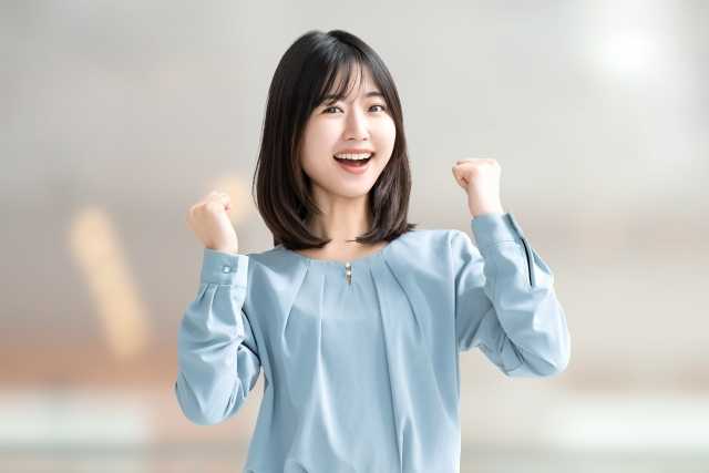 やる気がわいている女性