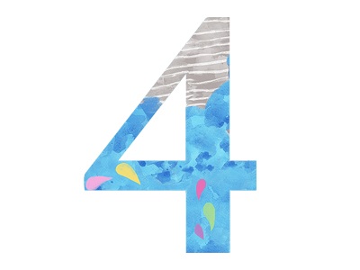 4のイラスト