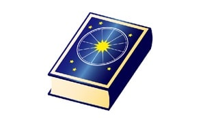 西洋占星術の本のイラスト