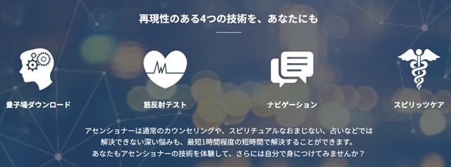 アセンショナーのセッションの4つの技術のイラスト