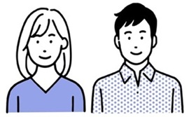 男女のイラスト