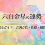 六白金星の2026年 運勢と吉方位
