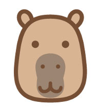 カピバラのイラスト